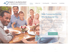 Tablet Screenshot of familyaudiologyutah.com